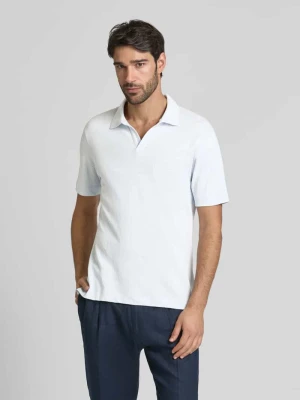 Koszulka polo o kroju regular fit z mieszanki bawełny i lnu Marc O'Polo