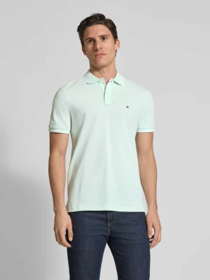 Koszulka polo o kroju regular fit z mieszanki bawełny i lnu Tommy Hilfiger