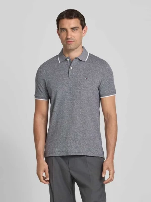 Koszulka polo o kroju regular fit z mieszanki bawełny i lnu Tommy Hilfiger