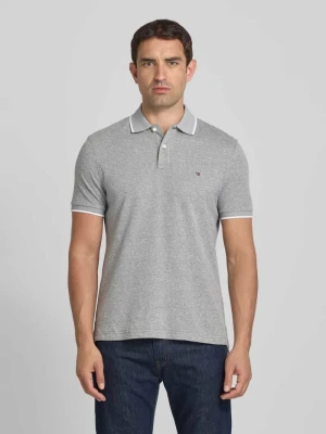 Koszulka polo o kroju regular fit z mieszanki bawełny i lnu Tommy Hilfiger