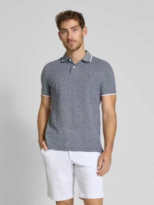 Koszulka polo o kroju regular fit z mieszanki bawełny i lnu Tommy Hilfiger