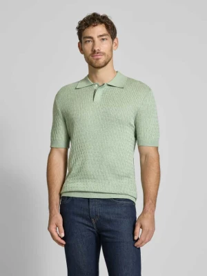 Koszulka polo o kroju regular fit z mieszanki bawełny i lyocellu model ‘CHANCE’ Selected Homme