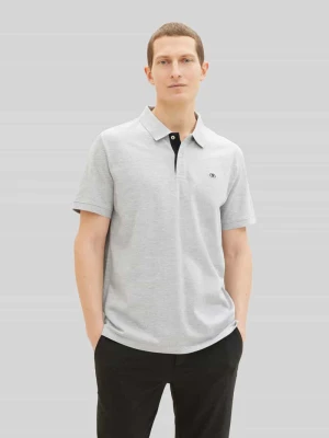 koszulka polo o kroju regular fit z mieszanki bawełny i wiskozy Tom Tailor Średnioszary melanż