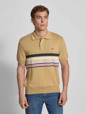 Koszulka polo o kroju regular fit z mieszanki bawełny Lacoste