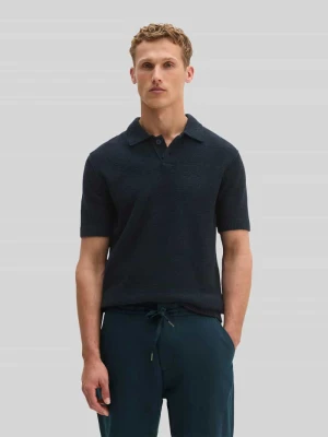 Koszulka polo o kroju regular fit z mieszanki bawełny Marc O'Polo Granatowy