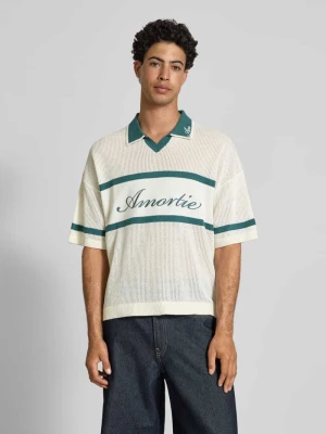 Koszulka polo o kroju regular fit z mieszanki bawełny model 'ACE LIFE' Only & Sons Zielony
