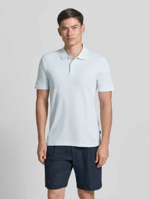 koszulka polo o kroju regular fit z mieszanki bawełny model 'PARLAY 240' Boss Błękitny