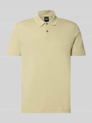 koszulka polo o kroju regular fit z mieszanki bawełny model 'PARLAY 240' Boss Beżowy