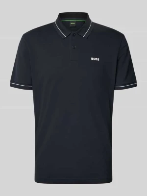 koszulka polo o kroju regular fit z mieszanki bawełny model 'PL_Member' BOSS Green