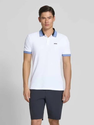 koszulka polo o kroju regular fit z mieszanki bawełny model 'PL_Member' BOSS Green