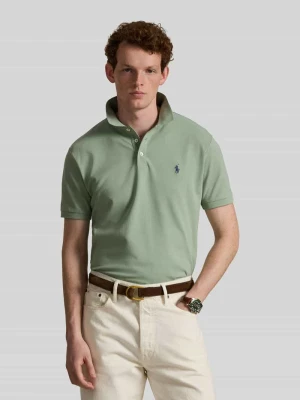 Koszulka polo o kroju regular fit z mieszanki bawełny Polo Ralph Lauren Trzcinowy