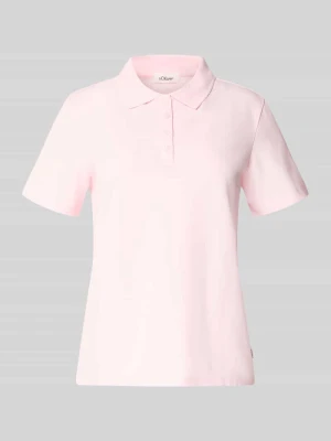 Koszulka polo o kroju regular fit z mieszanki bawełny s.Oliver RED LABEL