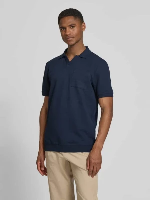 Koszulka polo o kroju regular fit z mieszanki bawełny s.Oliver RED LABEL