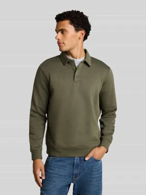 Koszulka polo o kroju regular fit z mieszanki bawełny Tom Tailor Oliwkowy