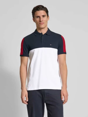 Koszulka polo o kroju regular fit z mieszanki bawełny Tommy Hilfiger