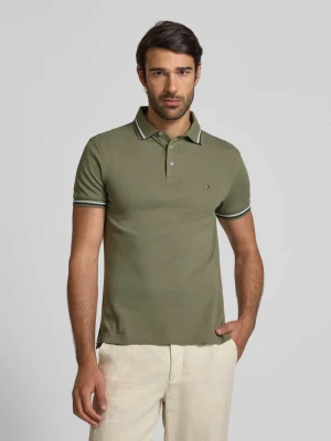 Koszulka polo o kroju regular fit z mieszanki bawełny Tommy Hilfiger