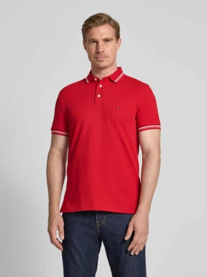 Koszulka polo o kroju regular fit z mieszanki bawełny Tommy Hilfiger