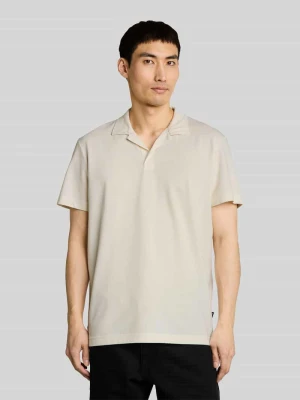 Koszulka polo o kroju regular fit z mieszanki bawełny z kołnierzykiem resort Tom Tailor