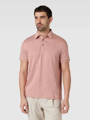 Koszulka polo o kroju regular fit z mieszanki lnu Tommy Hilfiger