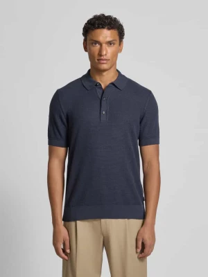 Koszulka polo o kroju regular fit z dzianiny z mieszanki lyocellu i bawełny model ‘LANNOTTI’ Boss
