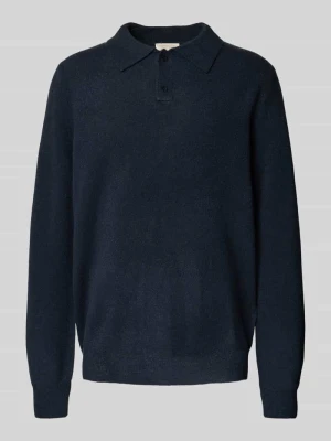 Koszulka polo o kroju regular fit z mieszanki wełny z listwą guzikową Forét