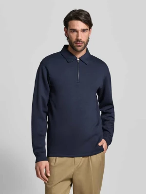 Koszulka polo z mieszanki wiskozy o kroju regular fit model 'EMANUEL' Selected Homme