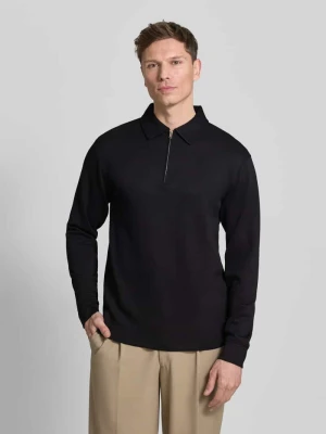 Koszulka polo o kroju regular fit z mieszanki wiskozy model ‘EMANUEL’ Selected Homme