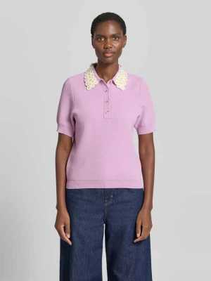 koszulka polo o kroju regular fit z mieszanki wiskozy model 'JAMBER' Essentiel Antwerp