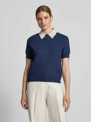 koszulka polo o kroju regular fit z mieszanki wiskozy model 'JAMBER' Essentiel Antwerp