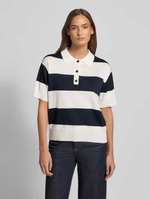 Koszulka polo o kroju regular fit z mieszanki wiskozy model 'LULS' Ichi