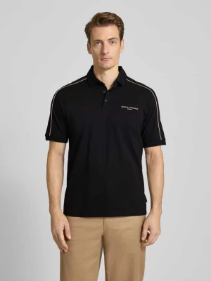 Koszulka polo o kroju regular fit z nadrukiem z logo Armani Exchange