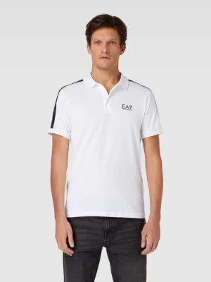 Koszulka polo o kroju regular fit z nadrukiem z logo EA7 Emporio Armani