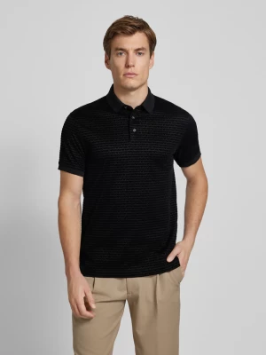 Koszulka polo o kroju regular fit z nadrukiem z logo Emporio Armani