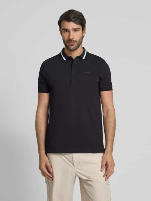 Koszulka polo o kroju regular fit z nadrukiem z logo model ‘Paddy’ BOSS Green
