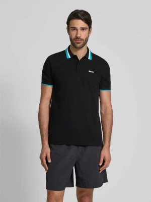 Koszulka polo o kroju regular fit z nadrukiem z logo model ‘Paddy’ BOSS Green