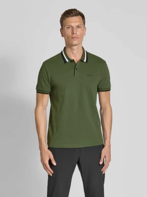 Koszulka polo o kroju regular fit z nadrukiem z logo model ‘Paddy’ BOSS Green
