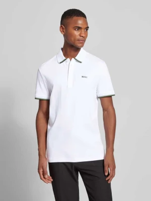 Koszulka polo o kroju regular fit z nadrukiem z logo model ‘Paddy Lux Heritage’ BOSS Green
