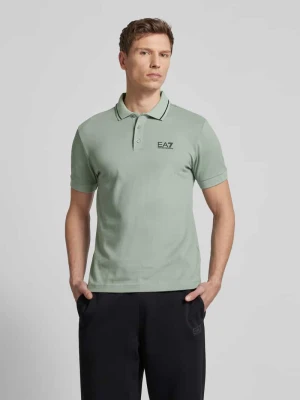 Koszulka polo o kroju regular fit z nadrukiem z logo model ‘TRAIN CORE’ EA7 Emporio Armani