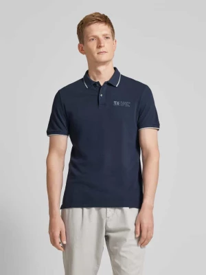 Koszulka polo o kroju regular fit z nadrukiem z logo s.Oliver RED LABEL