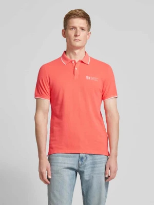 Koszulka polo o kroju regular fit z nadrukiem z logo s.Oliver RED LABEL