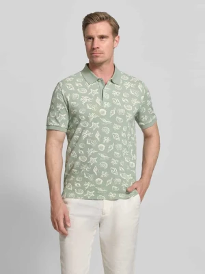 Koszulka polo o kroju regular fit z nadrukiem z motywem na całej powierzchni Gant