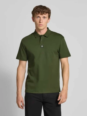 Koszulka polo o kroju regular fit z naszywką logo model ‘Deabono’ HUGO