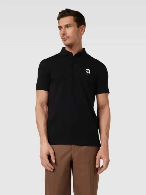Koszulka polo o kroju regular fit z naszywką z logo Karl Lagerfeld