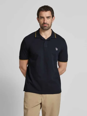 Koszulka polo o kroju regular fit z naszywką z motywem Paul Smith