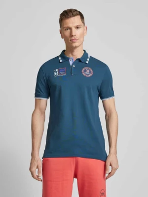 Koszulka polo o kroju regular fit z naszywkami z logo Christian Berg Men