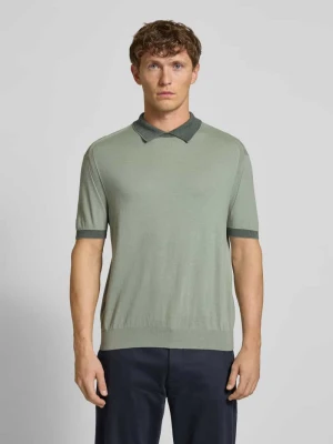 Koszulka polo o kroju regular fit z obszyciem w kontrastowym kolorze Armani Exchange