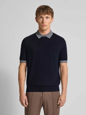 Koszulka polo o kroju regular fit z obszyciem w kontrastowym kolorze Armani Exchange