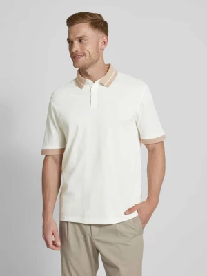 Koszulka polo o kroju regular fit z paskami w kontrastowym kolorze Armani Exchange