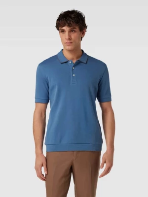 Koszulka polo o kroju regular fit z paskami w kontrastowym kolorze Marc O'Polo