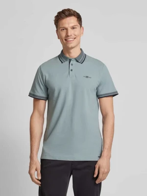 Koszulka polo o kroju regular fit z paskami w kontrastowym kolorze Tom Tailor